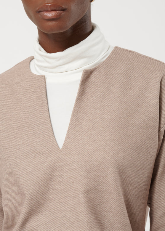 Humility UTOPIO Beige LS Top