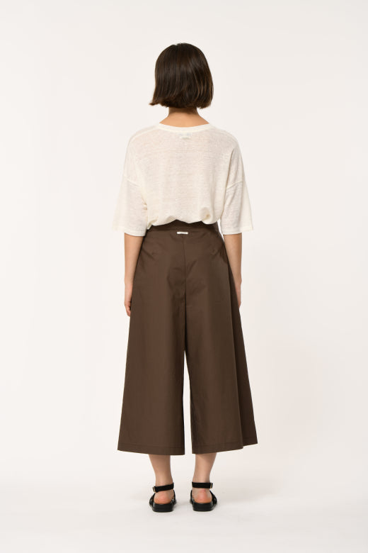Humility LAMIRU Chocolate Wide Crop Trouser