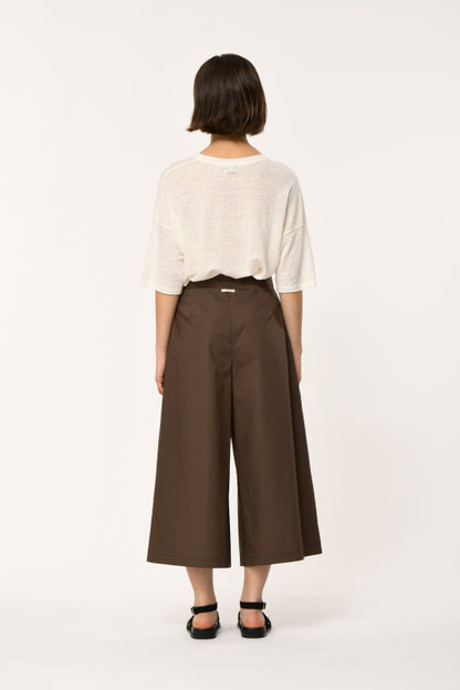 Humility LAMIRU Chocolate Wide Crop Trouser