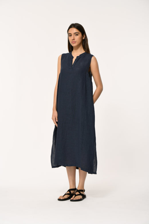 Humility BONITAR-L Navy Linen Dress