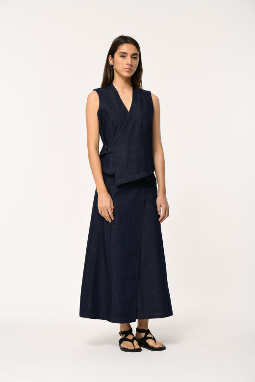 Humility LOZAN-D Denim Blue Waistcoat