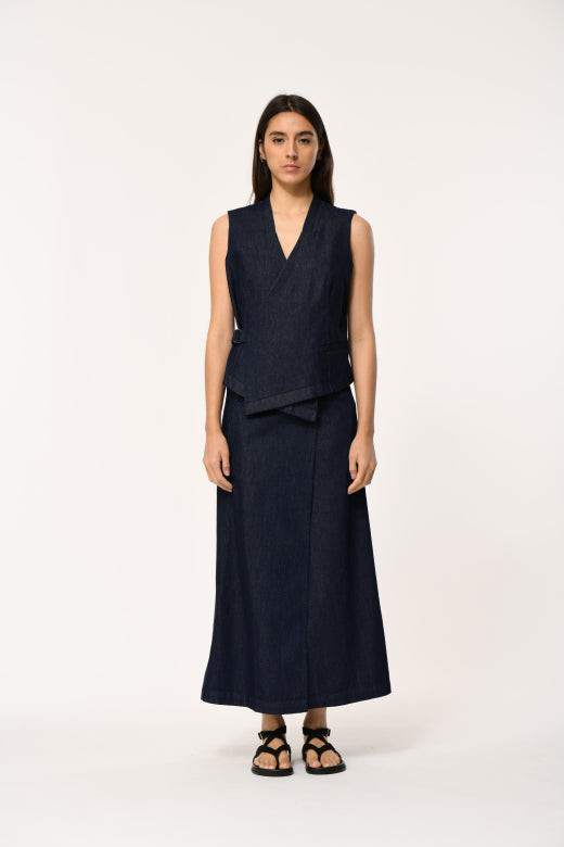 Humility LOZAN-D Denim Blue Waistcoat