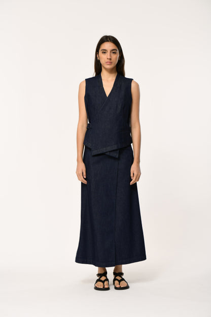 Humility LOZAN-D Denim Blue Waistcoat