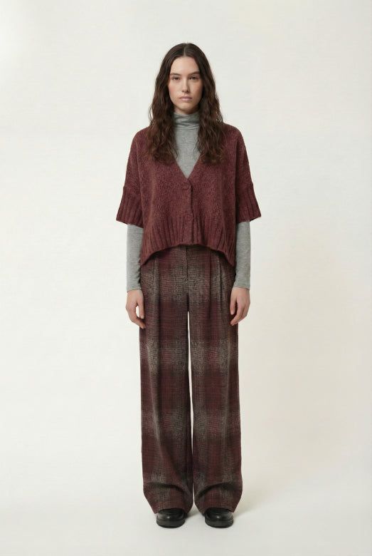 Humility MILTON Burgundy Cardigan