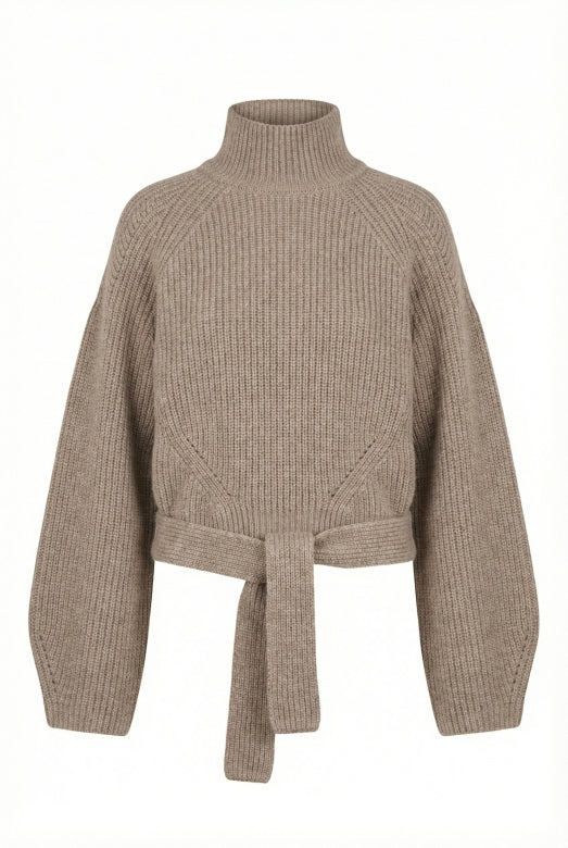 Humility MELARA Greige Tie Detail Jumper