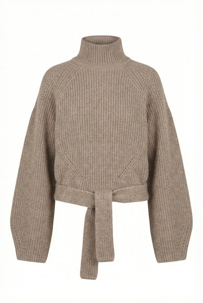 Humility MELARA Greige Tie Detail Jumper