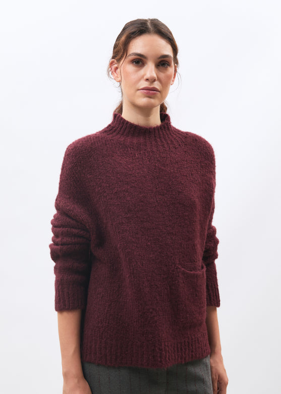 Humility CODYN Burgundy Pocket Jumper