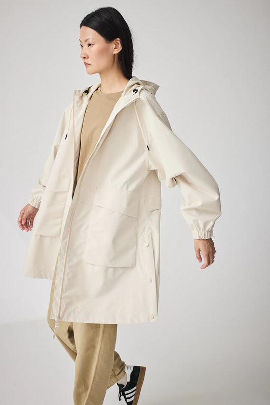 Tanta Whitecap Gray Nebbia Hooded Raincoat